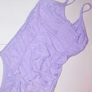 Nw Hula Star Bathing Suit Lilac Dots 1pc